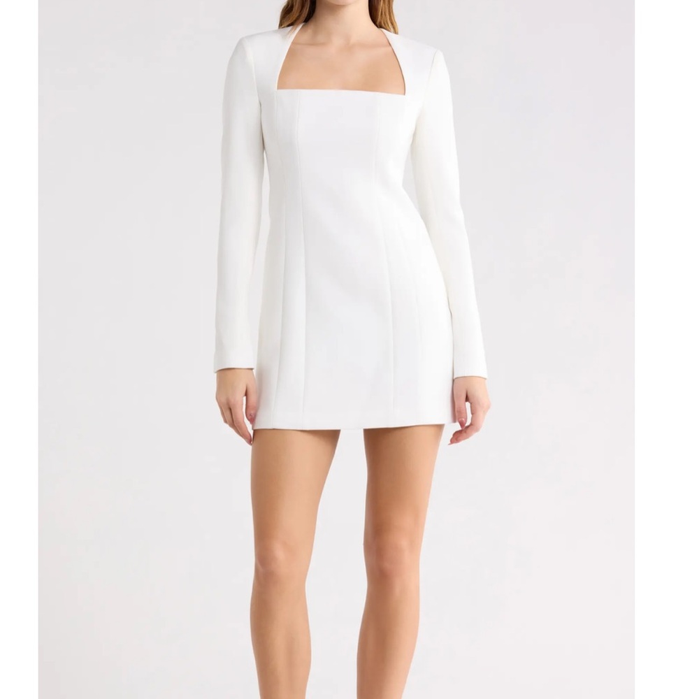 A.L.C. White Long Sleeve Dress